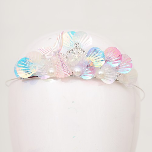Kids Girls Crowns Faux Pearls Hair Clip Rhinestones Headband Princess Headwear - Picture 9 of 49