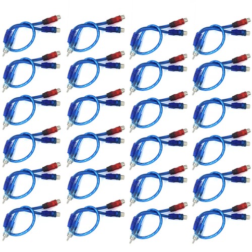 6-30PCS 1 Male to 2 Female RCA Y Splitter Audio Jack Cable Adapter Connector - Picture 12 of 13