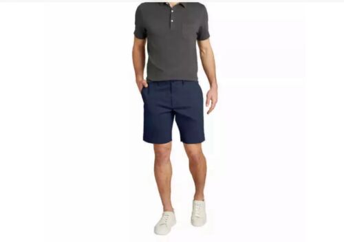 English Laundry Men’s Flat Front Flex waistband Textured Short Blue Size 34 - Picture 3 of 4