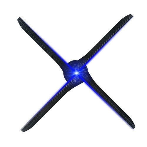 75CM LED WIFI 3D Holographic Projector Hologram Advisement Displayer 4 Fans Lamp - Picture 6 of 9