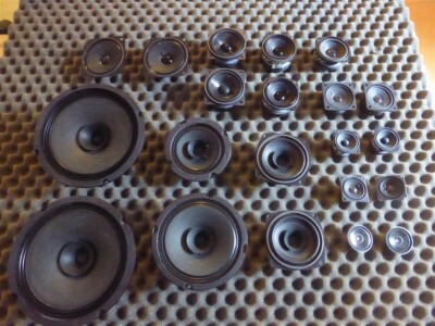 Visaton high end 19 speaker set , sizes 17 , 13 , 10 , 8 , 7 , 5 cm