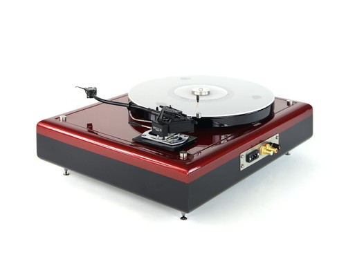 Restaurierter Thorens TD160 MKII Plattenspieler schwarz-burgundy SME Series III - Picture 12 of 12