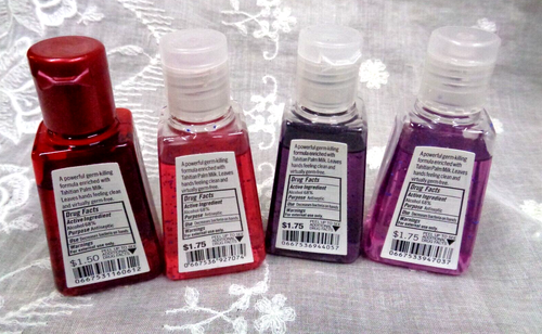 Lot/6 BATH & BODY WORKS Pocketbac Anti-Bacterial Hand Gel SUGAR PLUM Various - Picture 5 of 6