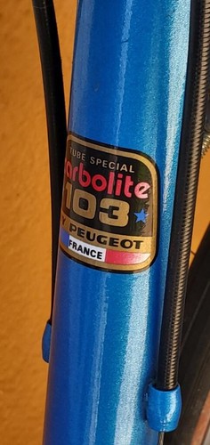 Vintage Peugeot Carbolite Bike tube special 103 50cm Large LOCAL ONLY - Picture 9 of 10