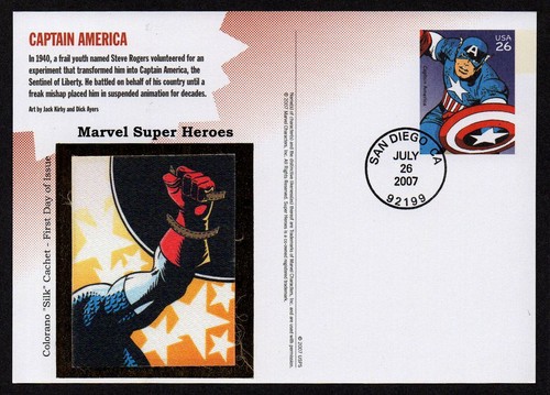 USA, SCOTT #UX509-UX528, SET 20 COLORANO SILK FDC CARDS MARVEL COMIC SUPERHEROES - Picture 10 of 24