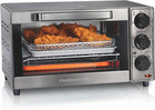 Sure-Crisp Toaster Oven Air Fryer Combo, Fits 9” Pizza, 4 Slice Capacity, Powerf