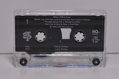 Diane Schuur Love Songs Vintage Cassette Tape GRC-9713 GRP 1993 United States - Picture 6 of 7