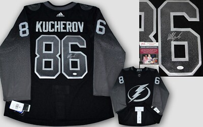 NIKITA KUCHEROV SIGNED TAMPA BAY LIGHTNING JERSEY NHL ADIDAS