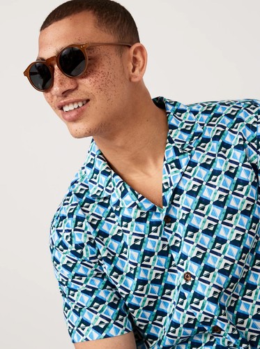 Old Navy Men’s Short-Sleeve Printed Camp Shirt Size S M L XL XXL $33 - Picture 4 of 4