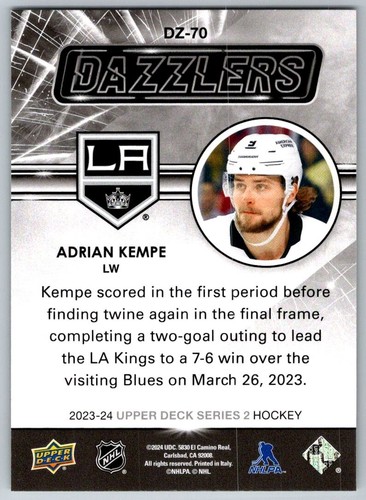 2023-24 Upper Deck Series 2 Dazzlers Green PICK FROM LIST - Picture 14 of 32