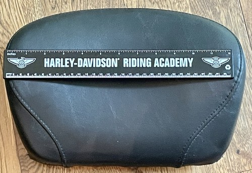 HARLEY PASSENGER BACKREST SISSY BAR PAD STITCH SOFTAIL DYNA SPORTSTER BACK REST - Picture 3 of 5