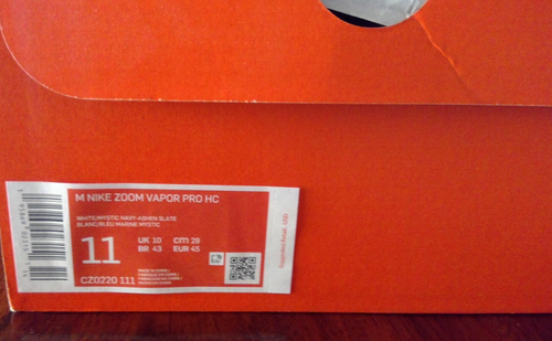 NEW Nike Air Zoom Vapor Pro HC Men's Hard Court Tennis Shoes CZ0220-111 Size 11 - Picture 8 of 8