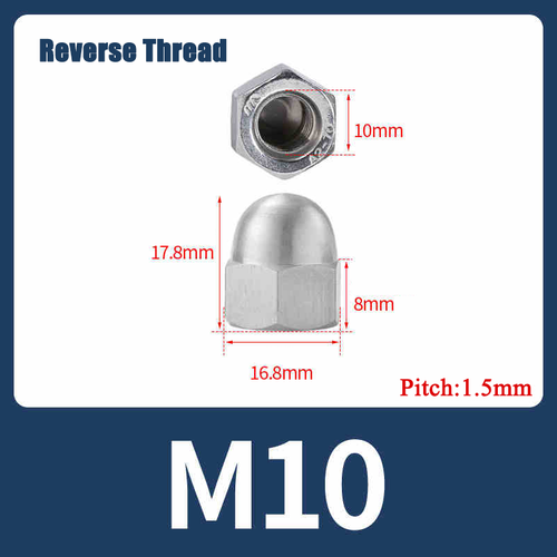 Hex Domed Cap Nut Hexagon Dome Head Nut Stainless Steel/Nylon/Brass/Carbon Steel - Picture 54 of 112