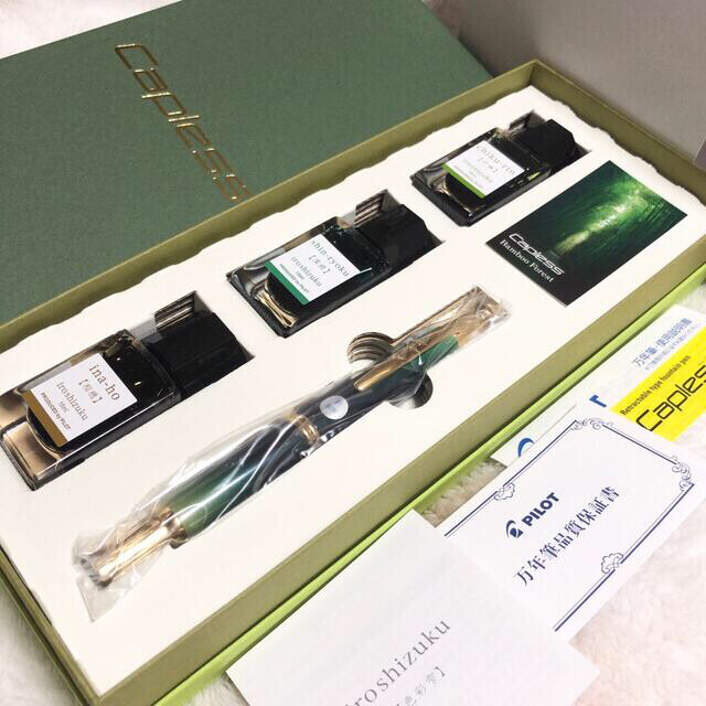 PILOT CAPLESS Bamboo-Forest 万年筆 字幅F