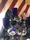 Mixed Glassware 9 Pc Vintage
