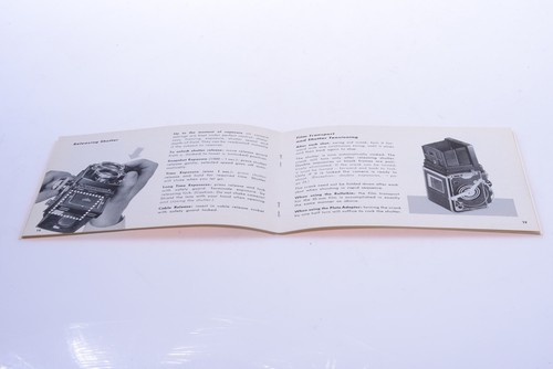 ✅ ROLLEI, ROLLEIFLEX 3.5F 2.8F CAMERA ORIGINAL INSTRUCTIONS MANUAL ENGLISH 133-2 - Picture 2 of 2