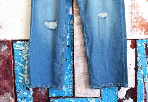 Damen Gap Jeans Loose High Rise Distressed Relaxed 33/16R Light Indigo NEU - Bild 6 von 13