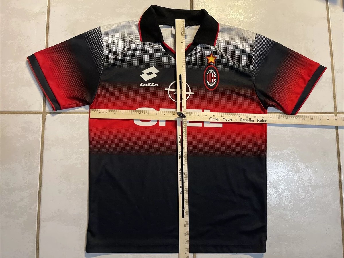 AC MILAN 1995 1996　カレンダー　当時物 AC Milan 1995 - 1996 Home football Lotto long sleeve jersey