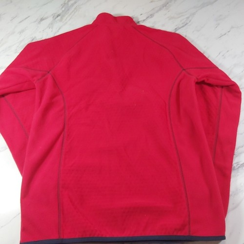 Columbia Omni-heat Helix Red Fleece Sweater Medium Half Zip Stretch Jacket Neu - Bild 5 von 6
