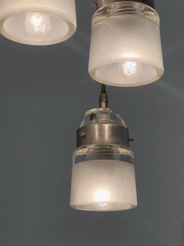 1960 SUSPENSION LUSTRE MODERNISTE MINIMALISTE Stilnovo Arteluce Oluce Colombo - Foto 9 di 9