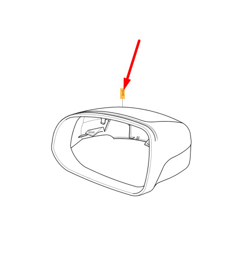 VOLVO XC60 MK2 Front Left Door Mirror Housing Cover 31462674 NEW 