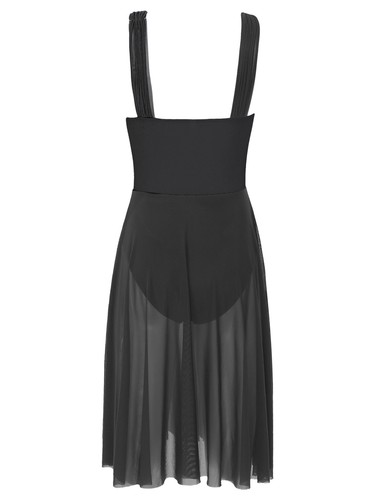 Lyrical Woman Adults Ballet Contemporary Dance Costume Color Block Leotard Dress - Picture 66 of 83