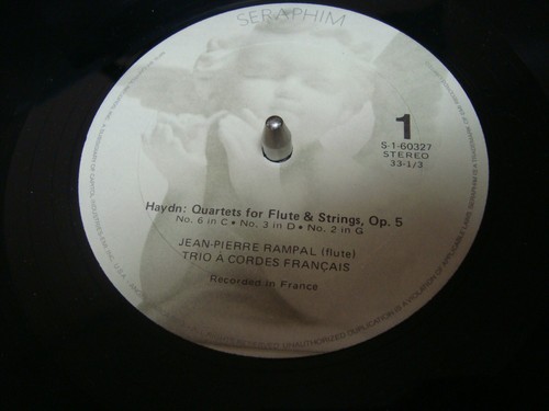 Haydn - Jean-Pierre Rampal, Le Trio A Cordes Français - Six Flute Quartets LP - Picture 4 of 4