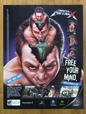 Freestyle Metal X PS2 Xbox Gamecube 2002 Vintage Print Ad/Poster