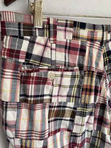 Madras Hose Jos. A. Bank Herren 35x29 Patchwork Indian Multicolor Golf - Bild 10 von 15