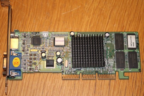 Nvidia Geforce 2 MX 64MB SDRAM - Gainward Passive Silent ---Win 98/95 + DOS etc. - Picture 1 of 3