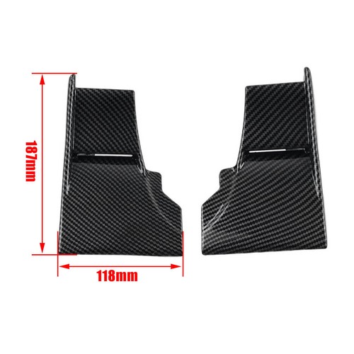 Carbon Fiber Lower Winglets Air Deflectors Fairing For Kawasaki Ninja H2 R 15-23 - Picture 2 of 12
