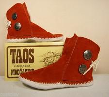 TAOS MENS Rust LEATHER Moccasins 3000M