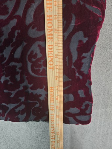 Conjunto de 2 camisetas top vintage Merona para mujer grandes mezcla de seda terciopelo rojo rubí Burnout - Imagen 11 de 14