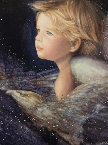 Nancy Noel Print Angel Of Freedom Carolyn Signed Stamped Dated 