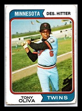 1974 Topps #190 Tony Oliva