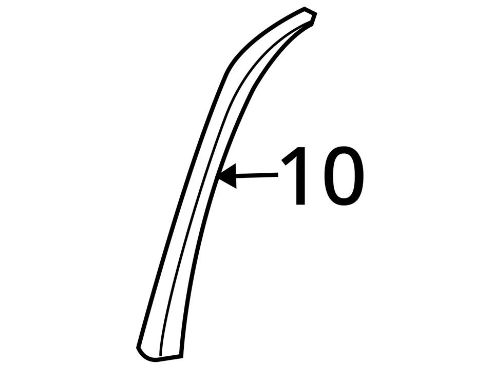 2002-2006 GMC ENVOY XL ENVOY XUV MOLDING ASM RR S/D RR GARN 15199261 -  NEW OEM - Image 3 of 3