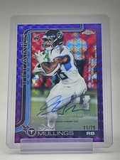 KALEL MULLINGS 2025 TOPPS CHROME ROOKIE AUTO PURPLE GEOMETRIC /75 Q6608