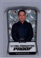 Adam Schefter 2024 Leaf 1/1 Pre Production Proof