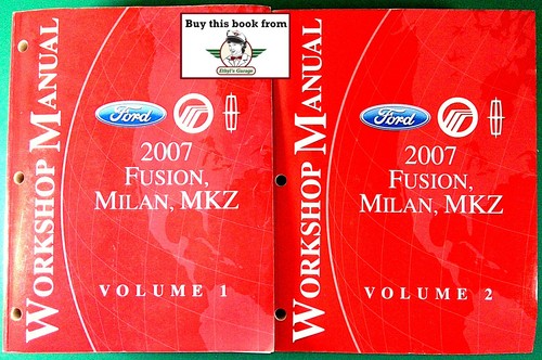 2007 Ford Fusion, Mercury Milan, Lincoln MKZ OEM Shop Repair Service Manual Set - Picture 1 of 3