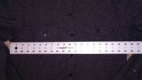 Coastal Men's Button Up Shirt Size S Dark Gray Flannel California  - Picture 7 of 12
