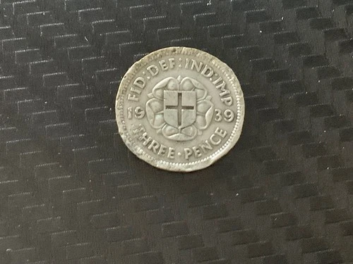 1939 George VI Silver Threepence — photo from the most recent tracked eBay sale