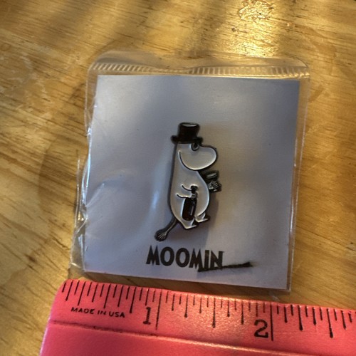 Moomin Drinking In Top Hat Enamel Charm Pin, Rare EAC Russian Issue New & Sealed - Picture 6 of 8