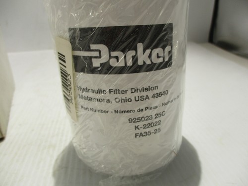 NEW PARKER 925023 HYDRAULIC FILTER ELEMENT 25 MICRON - Picture 2 of 3