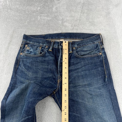 Jeans Ralph Lauren RRL Double RL gamba dritta Japan tessuto cimosa taglia 30x30 - Foto 14 di 16