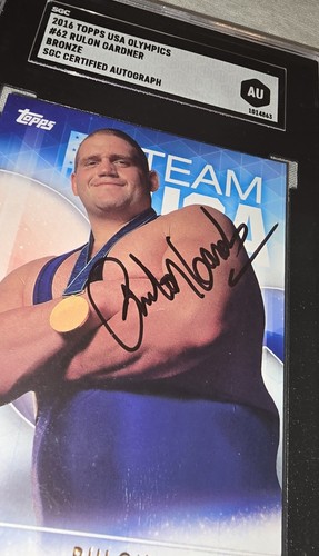 Rulon Gardner Signed 2016 Topps USA Olympics #62 AUTO SGC Authentic - Picture 5 of 8