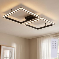 Led Deckenleuchte Deckenlampe Dimmbar Schlafzimmerleuchte Schwarz Cct Memory