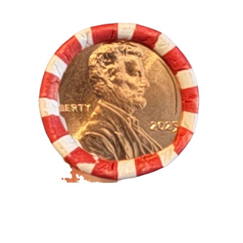 *LAST YEAR 50 Roll of 2025-P Uncirculated NEW Lincoln Shield Pennies Loomis - Picture 2 of 5