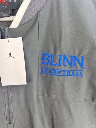 Nike Air Jordan Team Football Coach 1/2 Zip Jacket Grey Mens L CV5858-060 BLINN - Picture 3 of 13