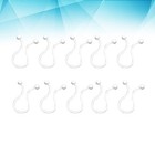 30pcs Cable Clips Cord Management Cable Organizer Drop Wire Cord Holder (White)