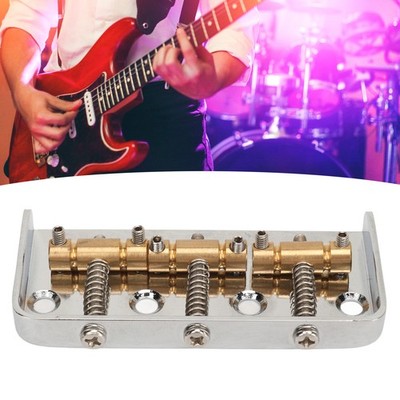 Guitar Bridge Aluminum Alloy High Strength Top Loading String Through Body S